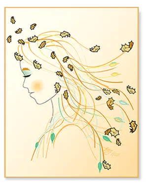 Seasonal Lady-Autumn